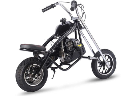Color: Black - MotoTec 49cc Gas Mini Chopper
