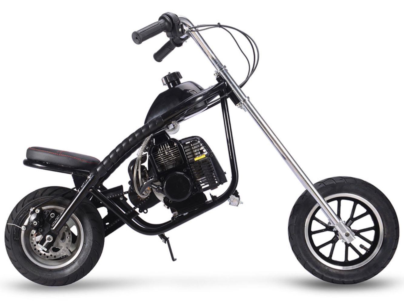 MotoTec 49cc Gas Mini Chopper Black