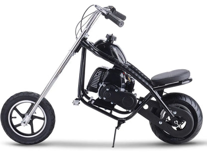 Color: Black - MotoTec 49cc Gas Mini Chopper