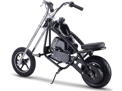 Color: Black - MotoTec 49cc Gas Mini Chopper