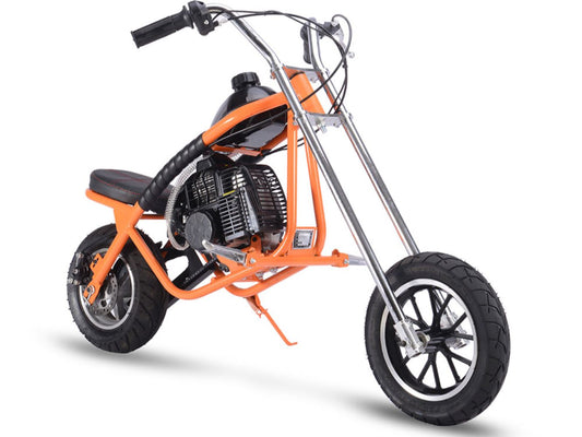 MotoTec 49cc Gas Mini Chopper Orange