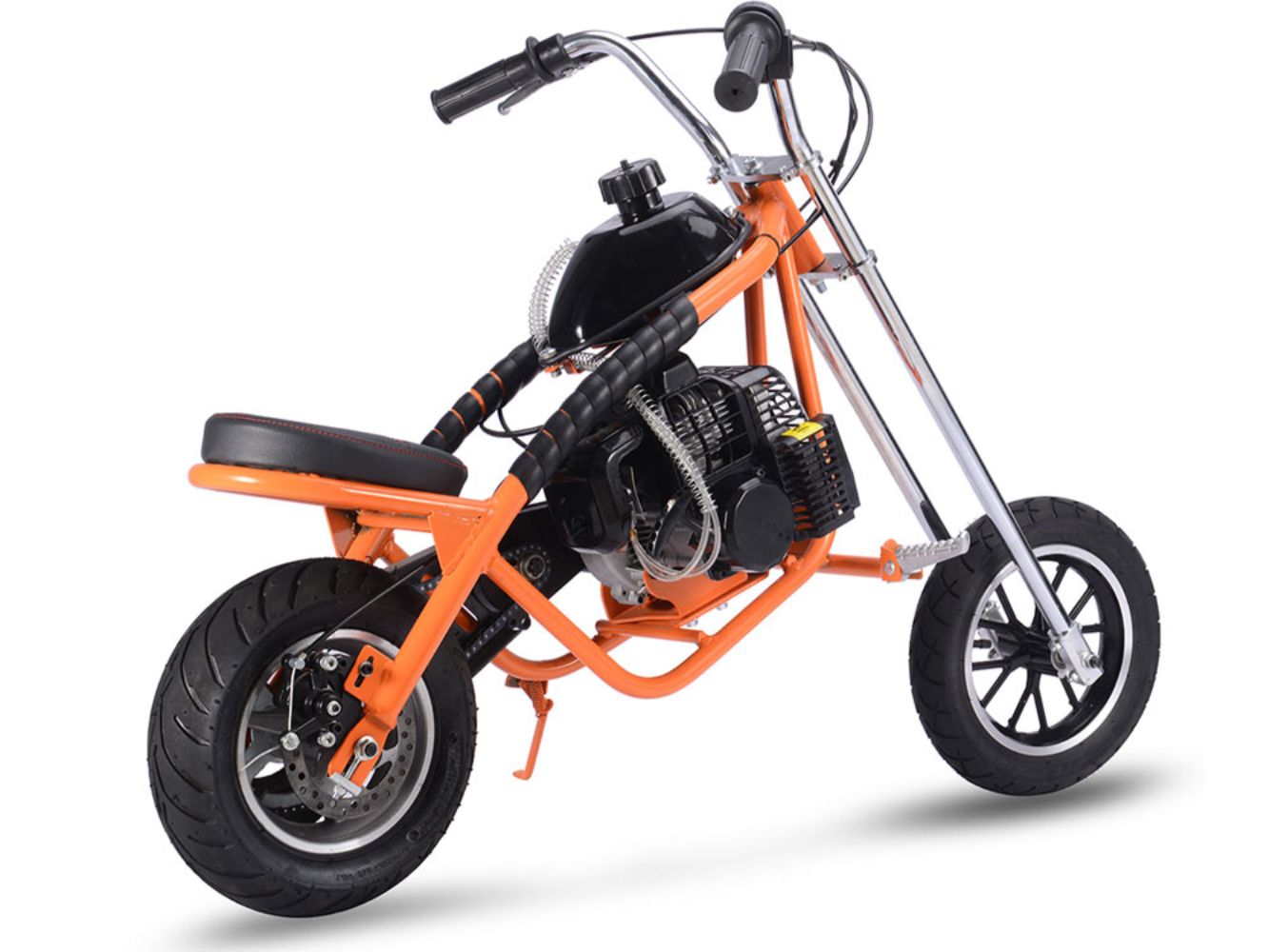 MotoTec 49cc Gas Mini Chopper Orange