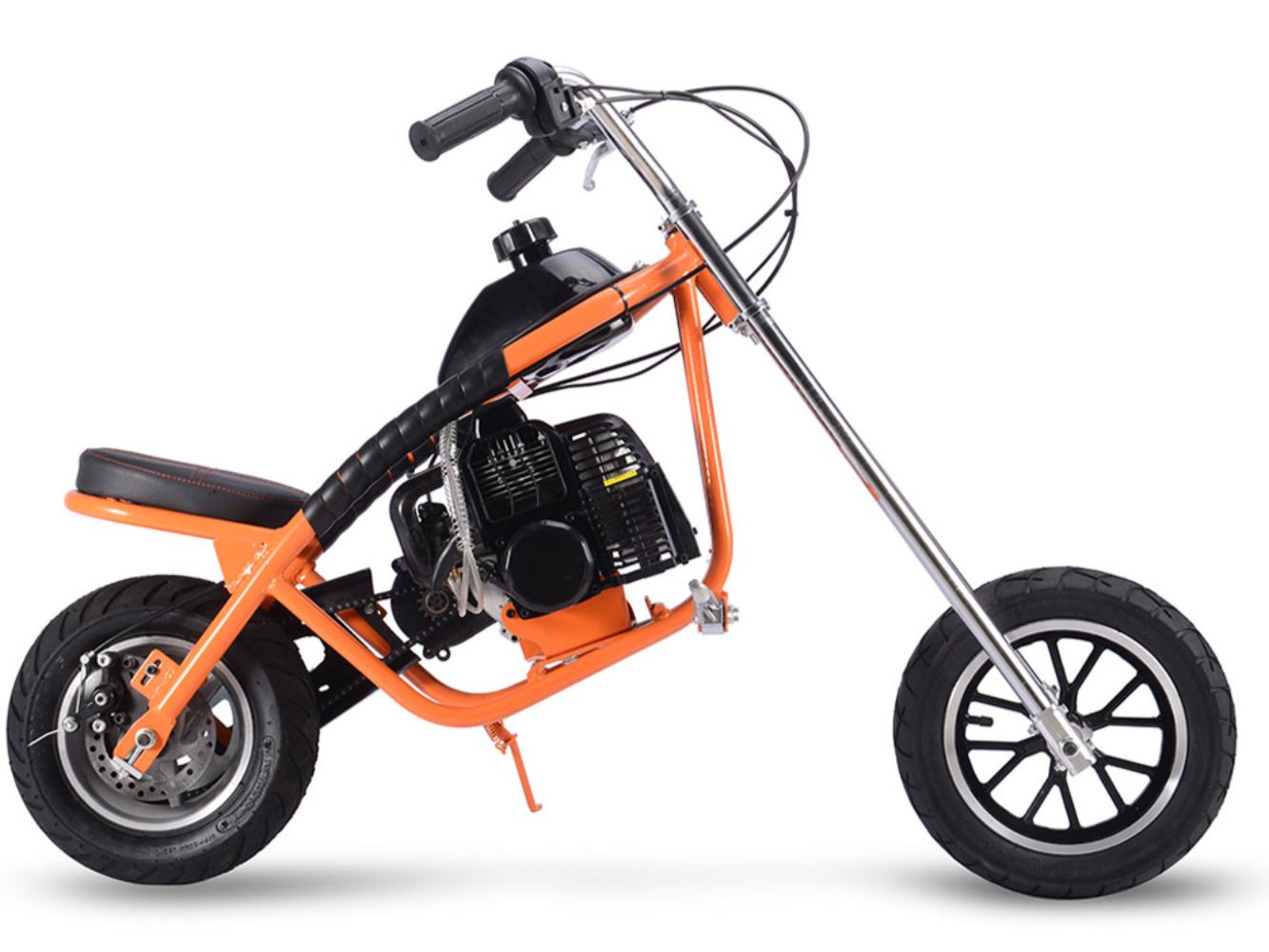 MotoTec 49cc Gas Mini Chopper Orange