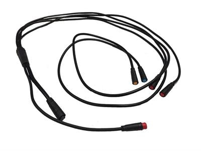 MotoTec Mad Scooter - Wire Harness 6 Connector Black 8