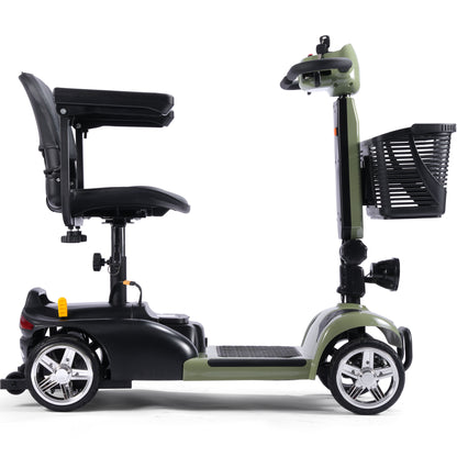 Color: Green - MotoTec 24V 250W PLUS Folding Mobility Electric Scooter