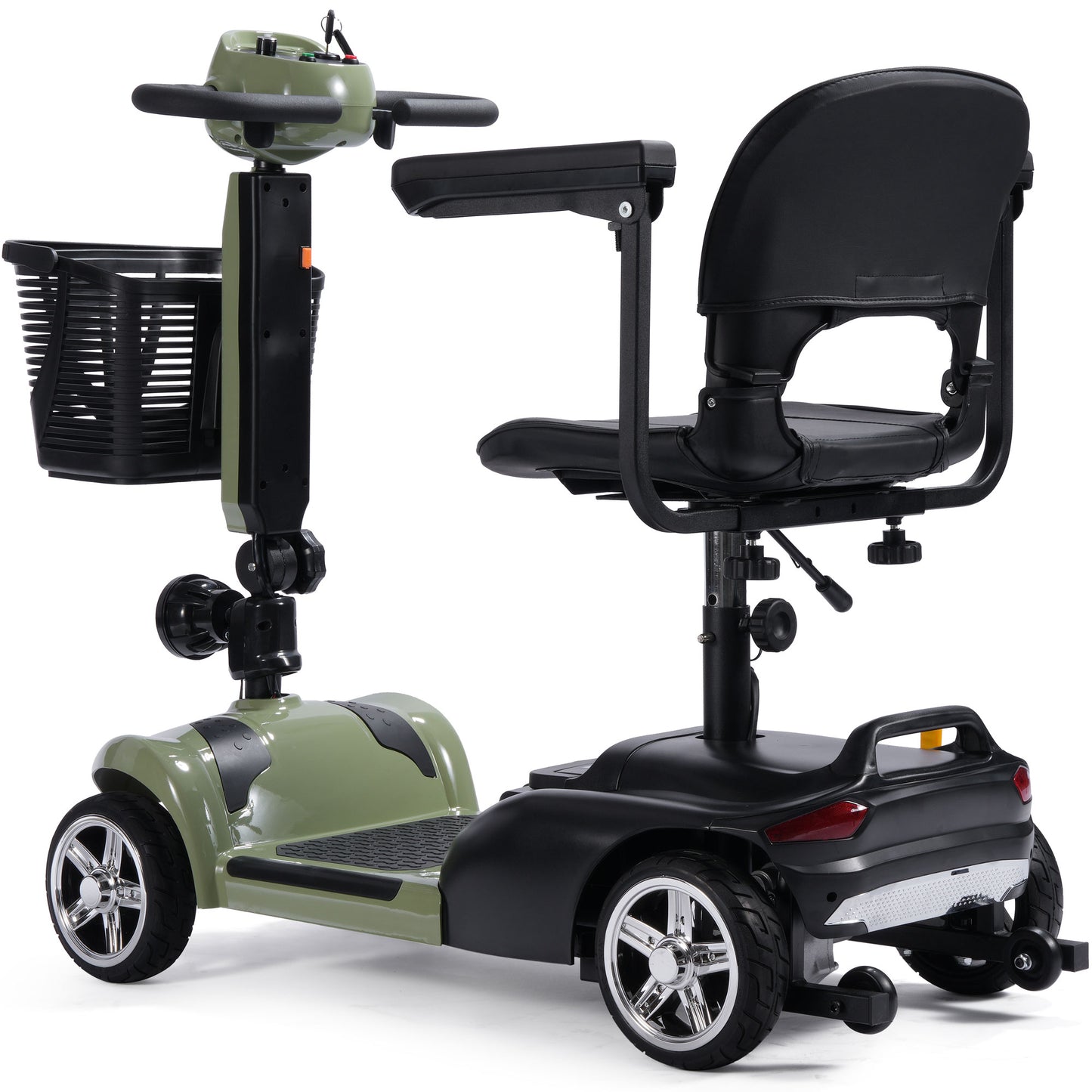 Color: Green - MotoTec 24V 250W PLUS Folding Mobility Electric Scooter