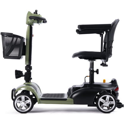 Color: Green - MotoTec 24V 250W PLUS Folding Mobility Electric Scooter