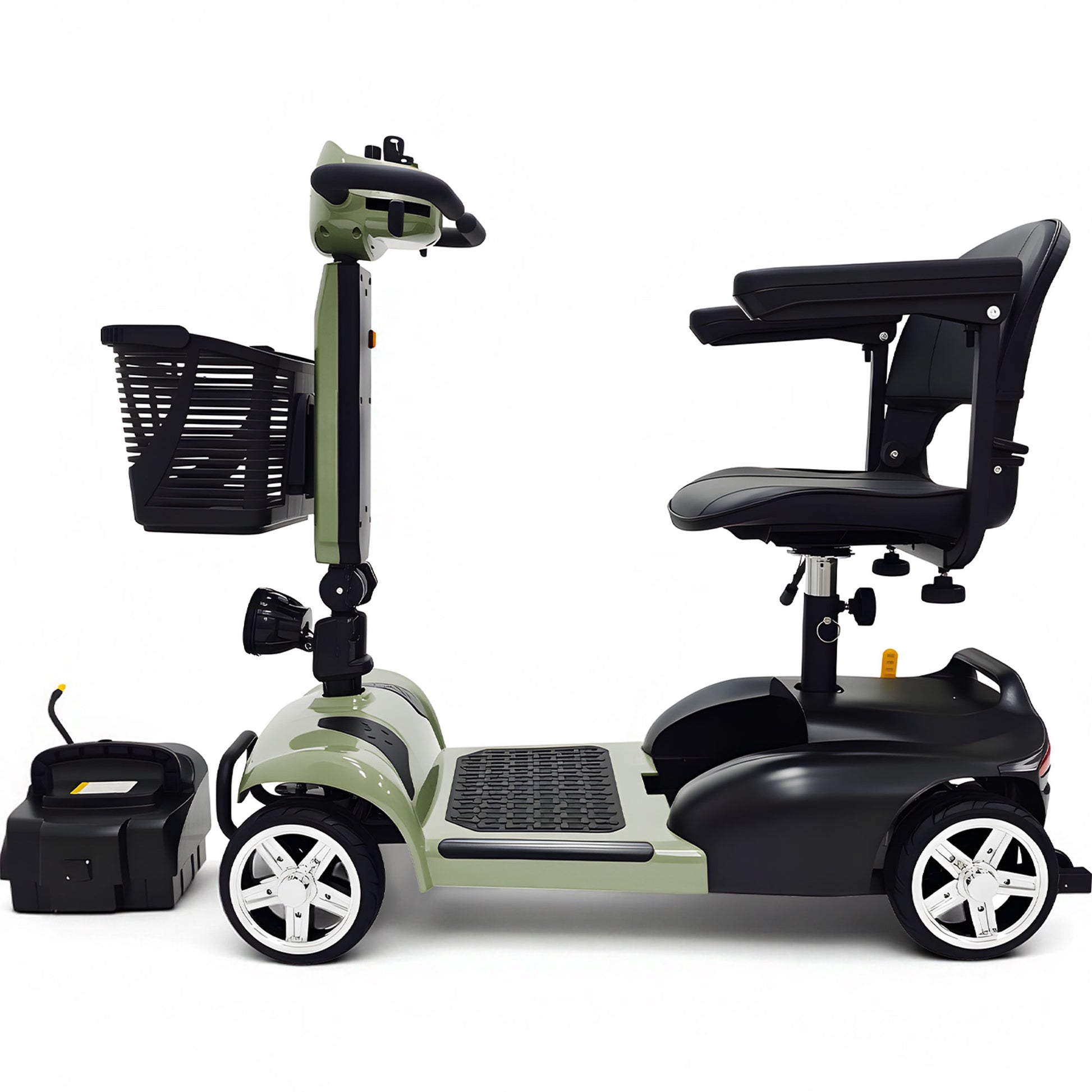Color: Green - MotoTec 24V 250W PLUS Folding Mobility Electric Scooter
