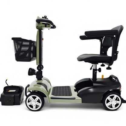 Color: Green - MotoTec 24V 250W PLUS Folding Mobility Electric Scooter
