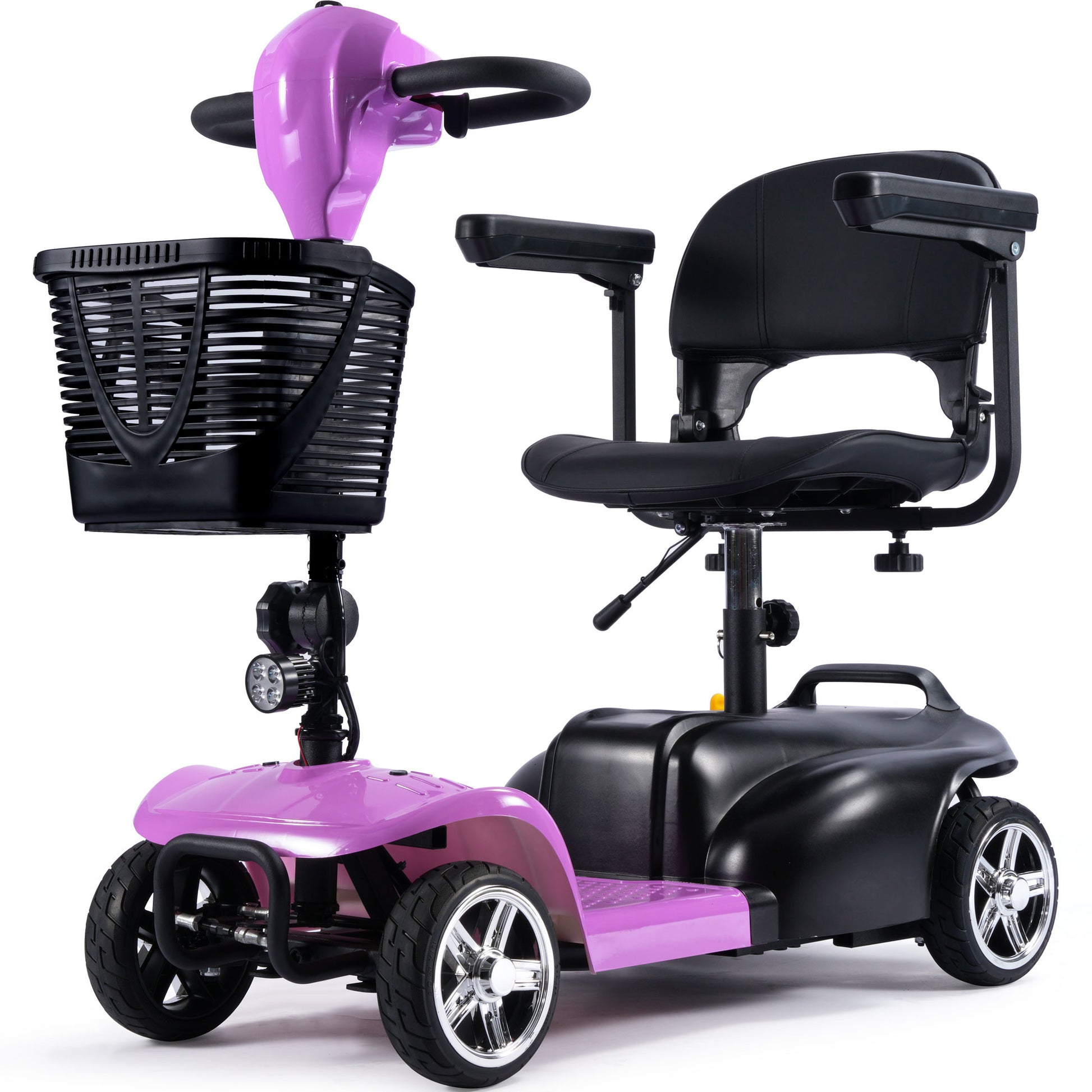 Color: Pink - MotoTec 24V 250W Folding Mobility Electric Scooter
