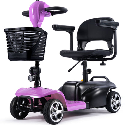 Color: Pink - MotoTec 24V 250W Folding Mobility Electric Scooter