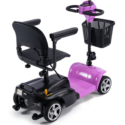 Color: Pink - MotoTec 24V 250W Folding Mobility Electric Scooter