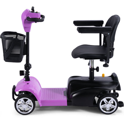 Color: Pink - MotoTec 24V 250W Folding Mobility Electric Scooter