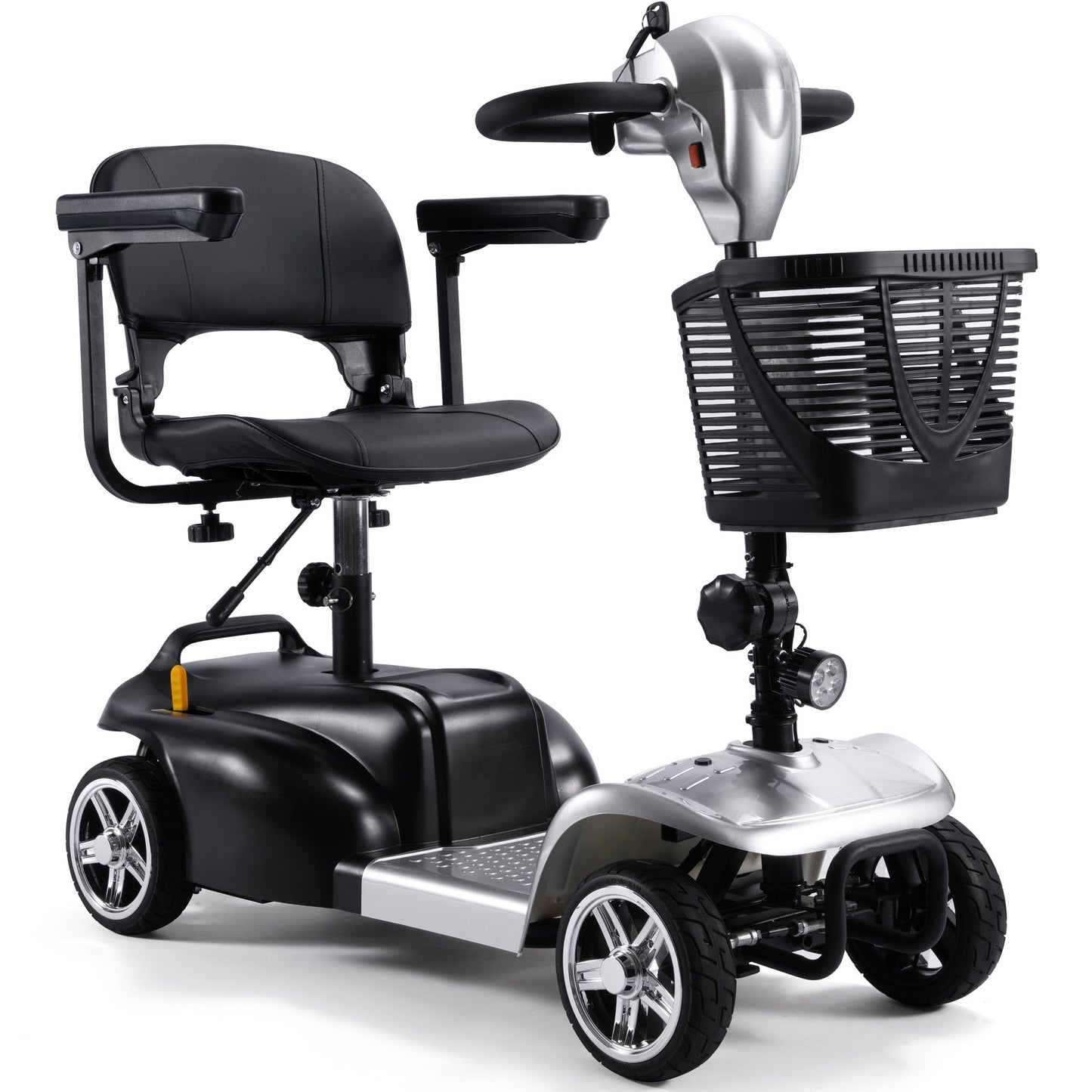 Color: Silver - MotoTec 24V 250W Folding Mobility Electric Scooter