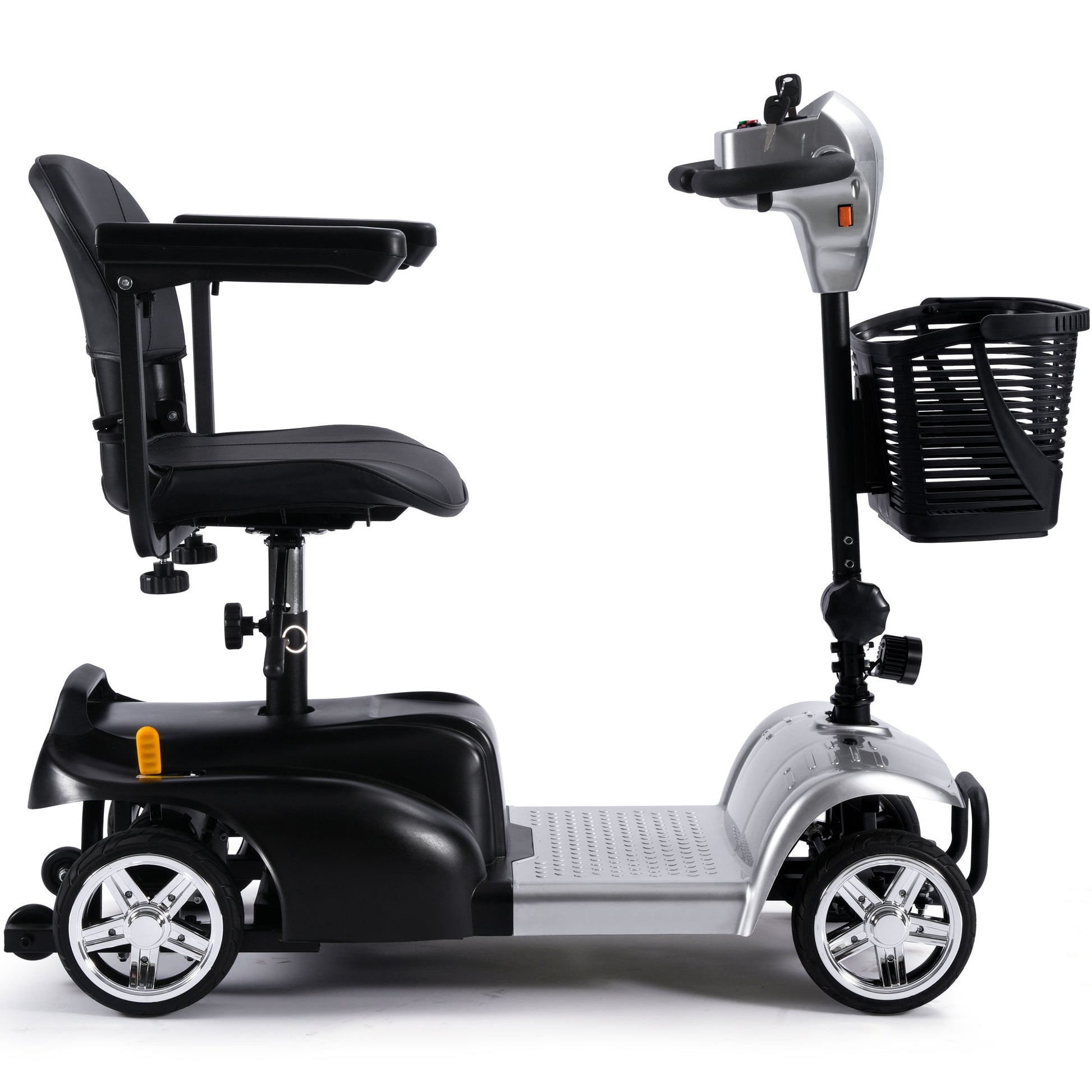 Color: Silver - MotoTec 24V 250W Folding Mobility Electric Scooter