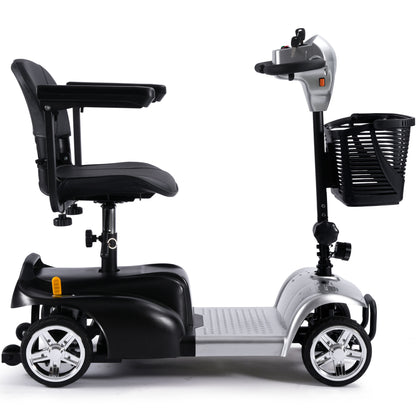 Color: Silver - MotoTec 24V 250W Folding Mobility Electric Scooter