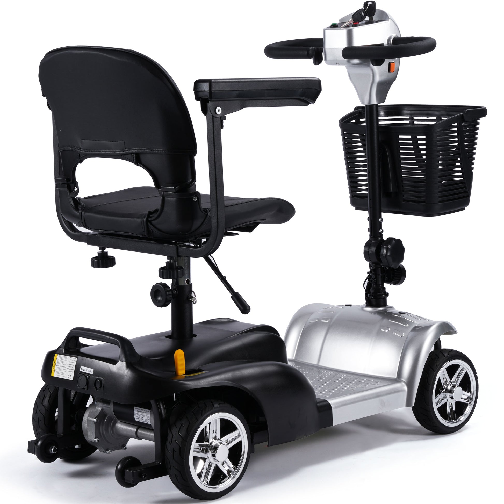 Color: Silver - MotoTec 24V 250W Folding Mobility Electric Scooter