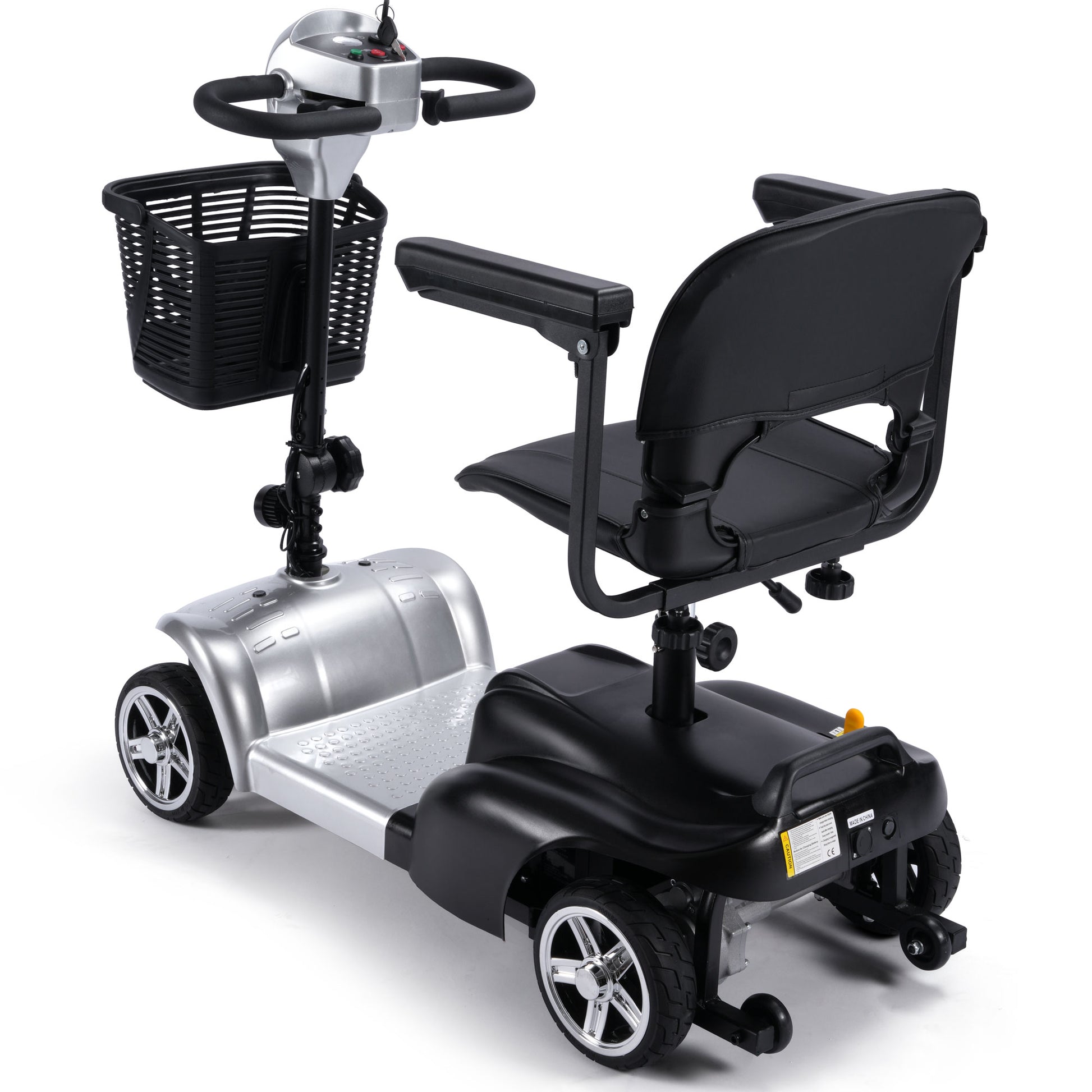 Color: Silver - MotoTec 24V 250W Folding Mobility Electric Scooter