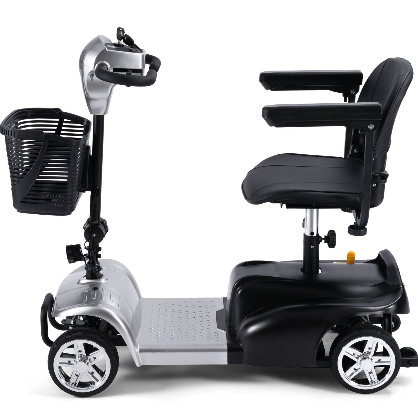 Color: Silver - MotoTec 24V 250W Folding Mobility Electric Scooter