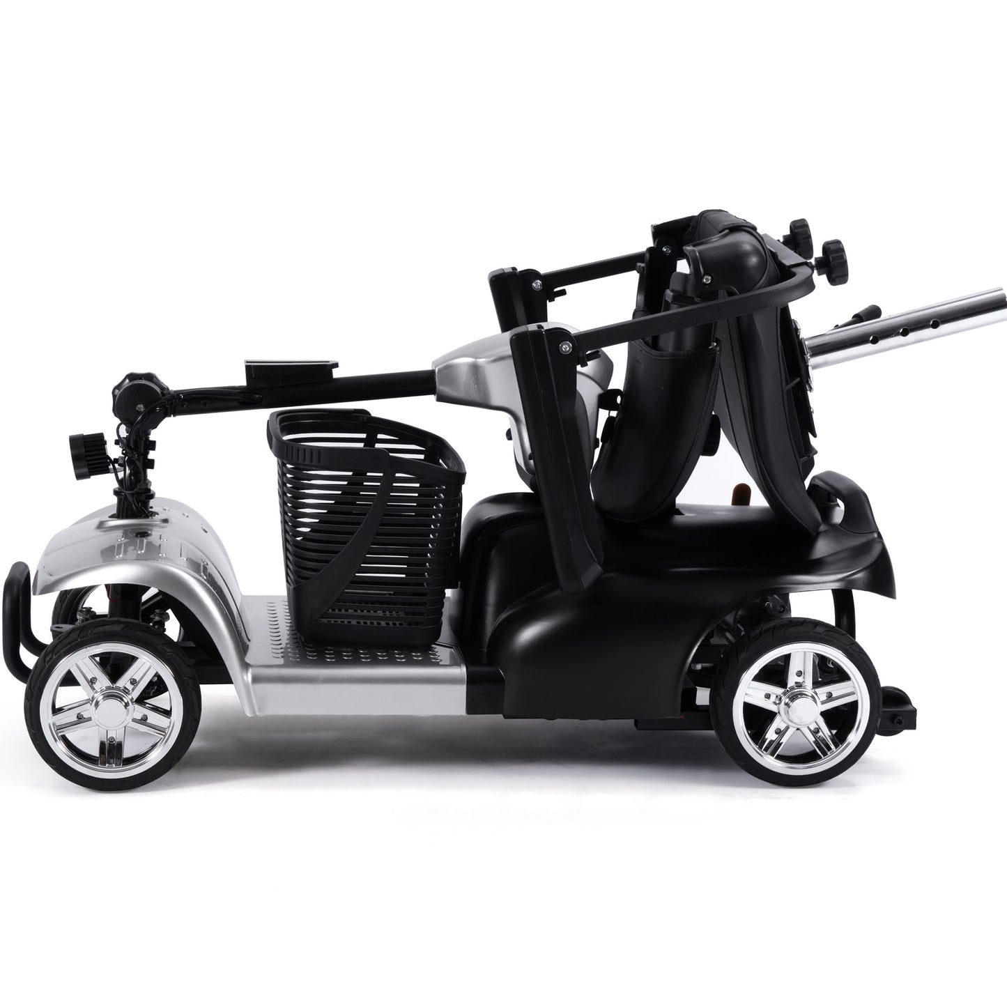 Color: Silver - MotoTec 24V 250W Folding Mobility Electric Scooter