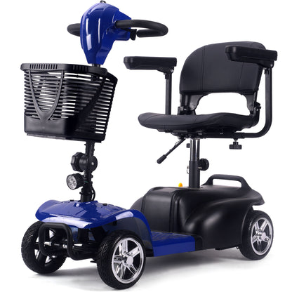 Color: Blue - MotoTec 24V 250W Folding Mobility Electric Scooter