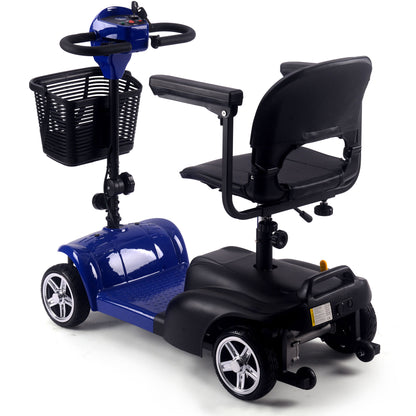 Color: Blue - MotoTec 24V 250W Folding Mobility Electric Scooter