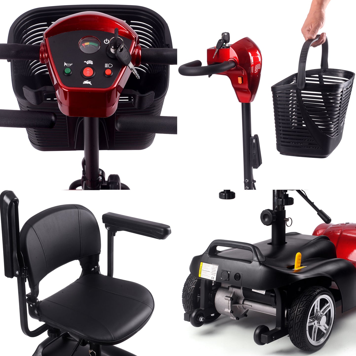 Color: Blue - MotoTec 24V 250W Folding Mobility Electric Scooter