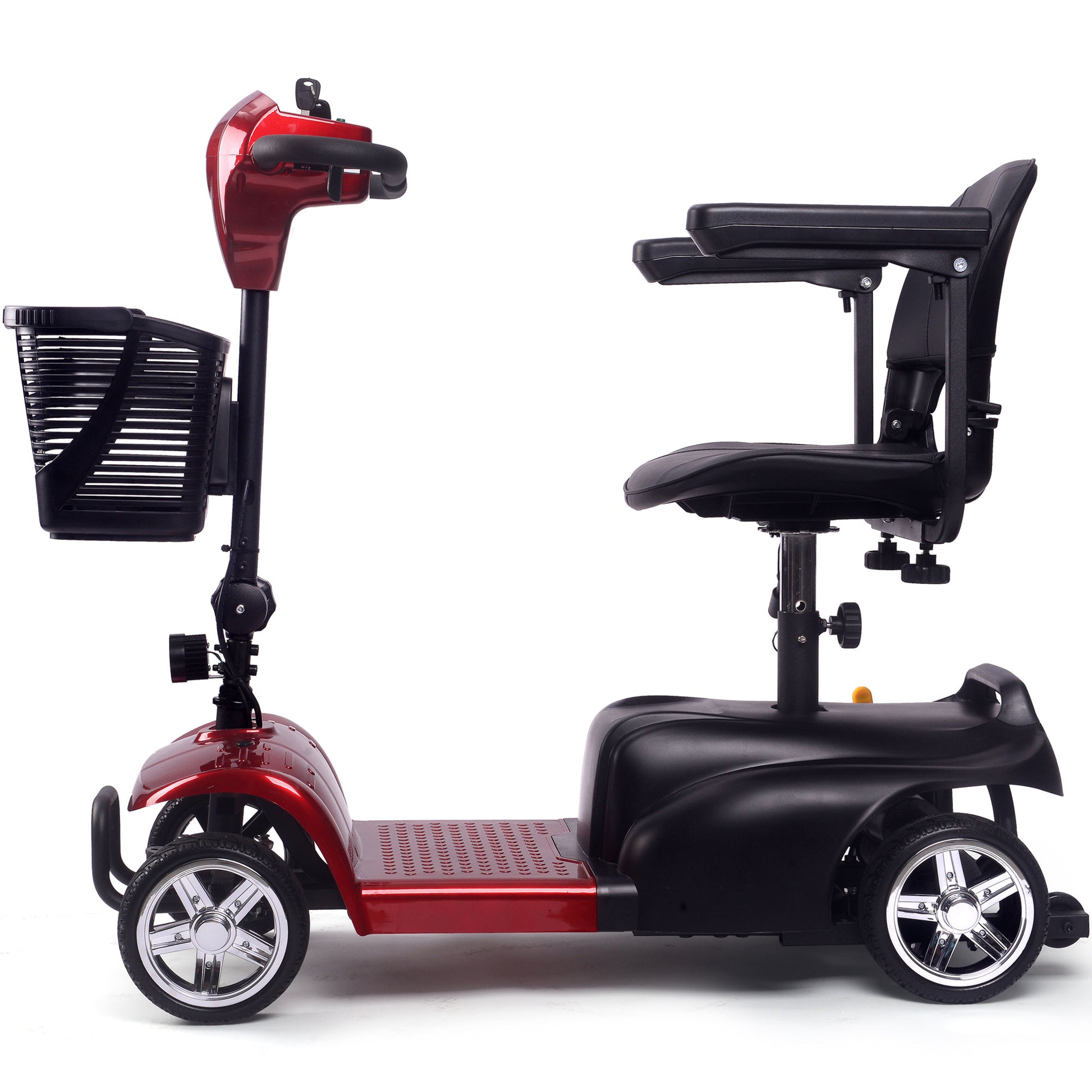 Color: Red - MotoTec 24V 250W Folding Mobility Electric Scooter