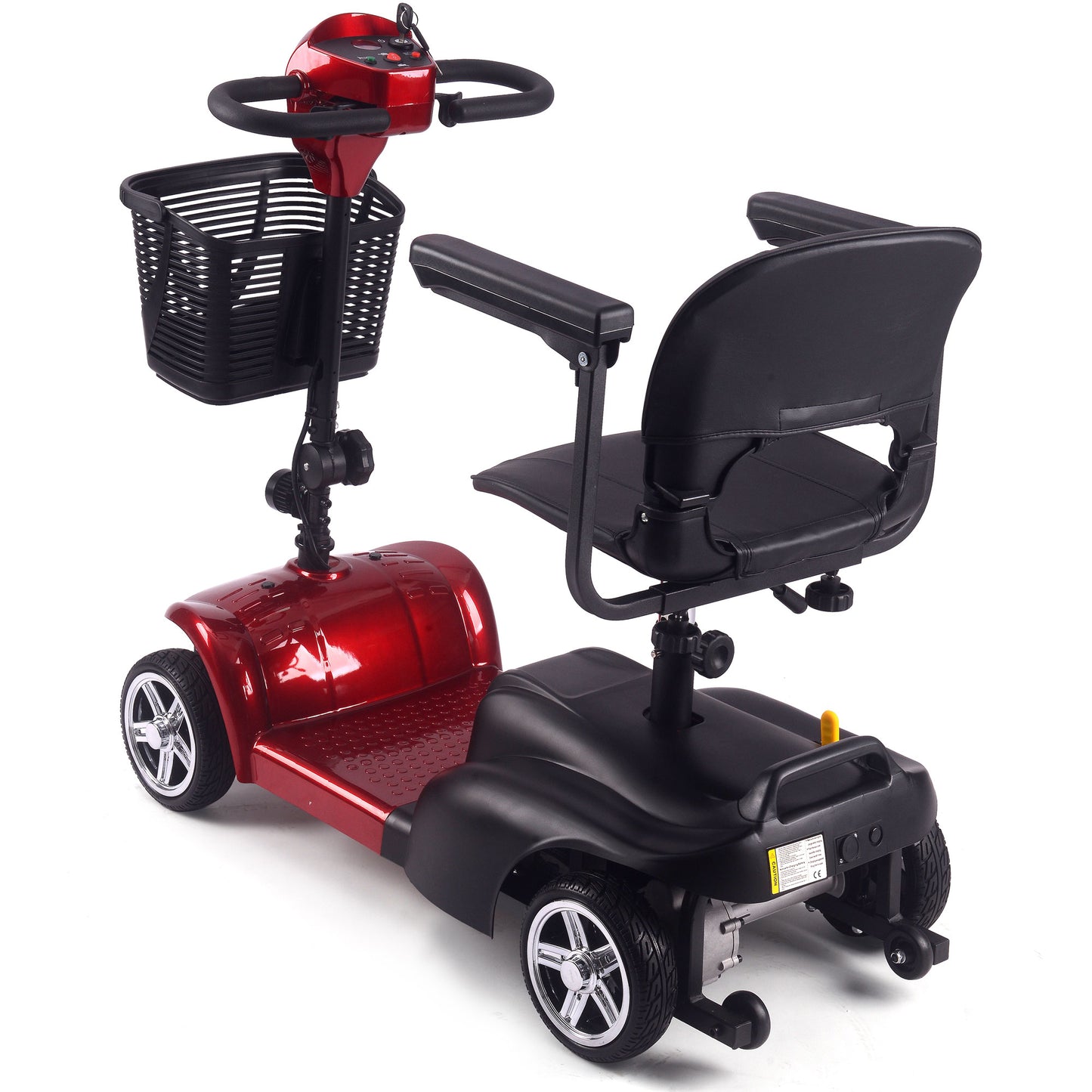 Color: Red - MotoTec 24V 250W Folding Mobility Electric Scooter