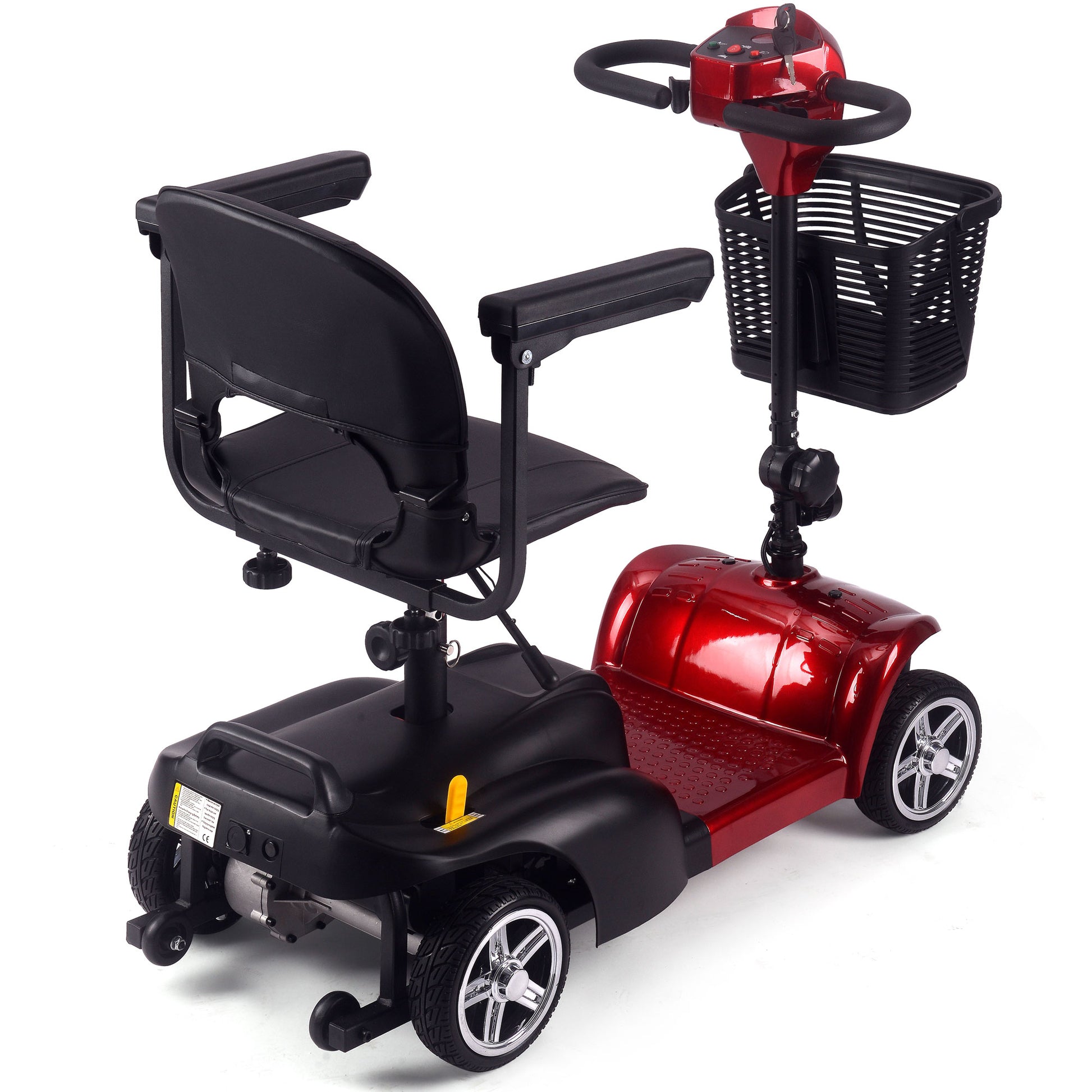 Color: Red - MotoTec 24V 250W Folding Mobility Electric Scooter