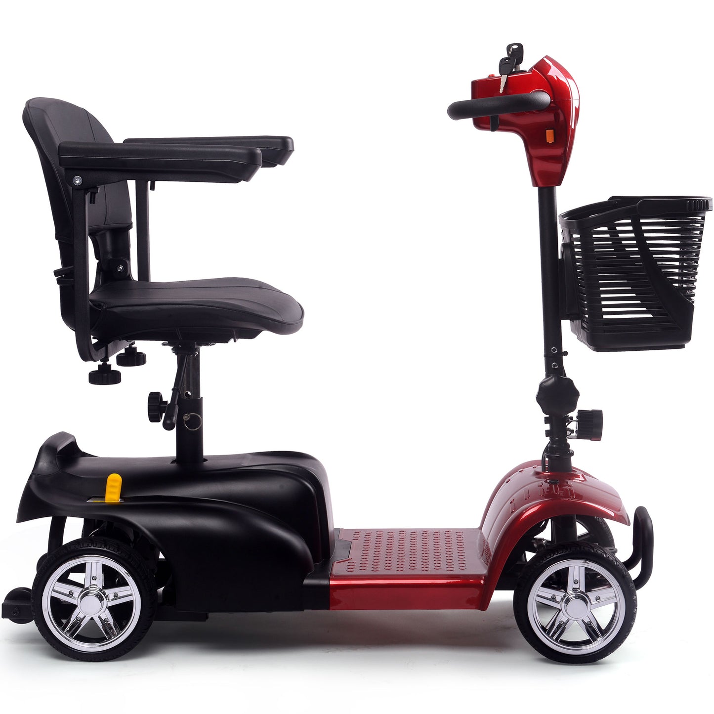 Color: Red - MotoTec 24V 250W Folding Mobility Electric Scooter