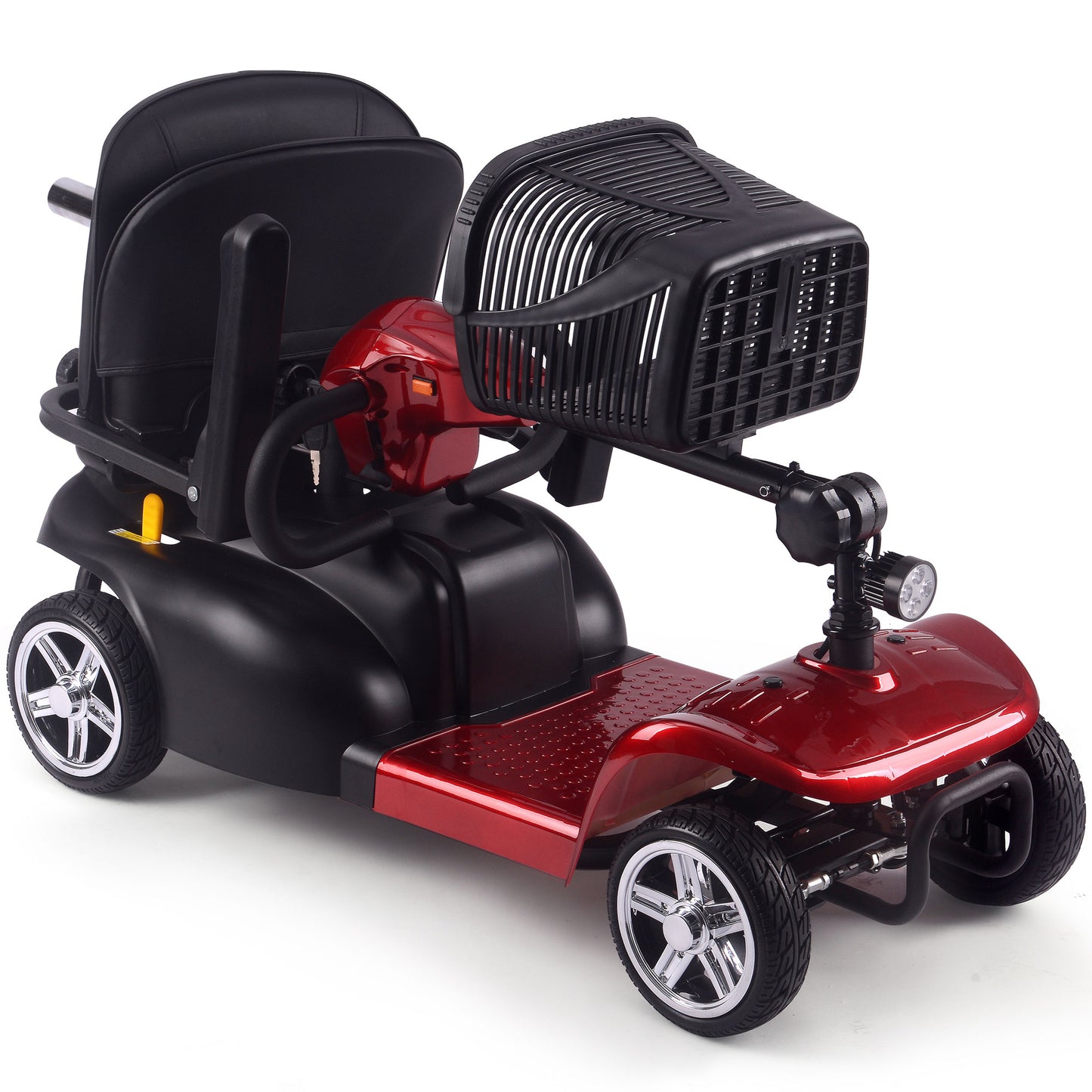 Color: Red - MotoTec 24V 250W Folding Mobility Electric Scooter