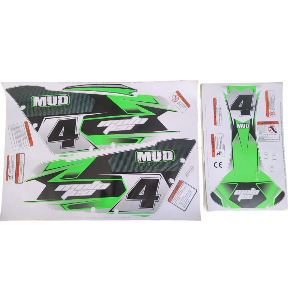MotoTec Mud Monster Sticker Kit Green