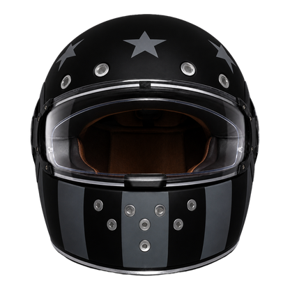 D.O.T. & ECE Daytona Retro Full Face Motorcycle Helmet: Vintage Style for Men, Women, & Youth - W/ Captain America Stealth