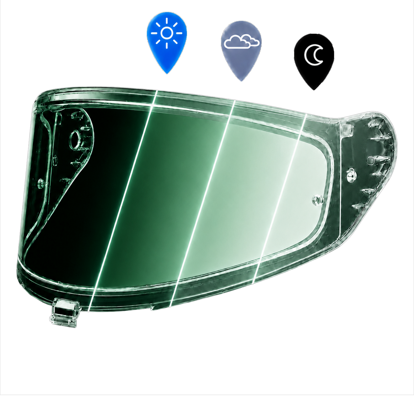Rogue Shield Outer- Photochromic Green