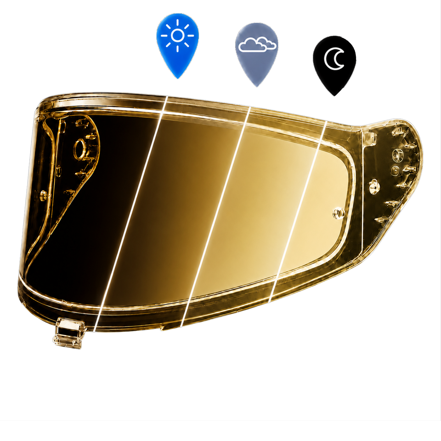 Rogue Shield Outer- Photochromic Gold