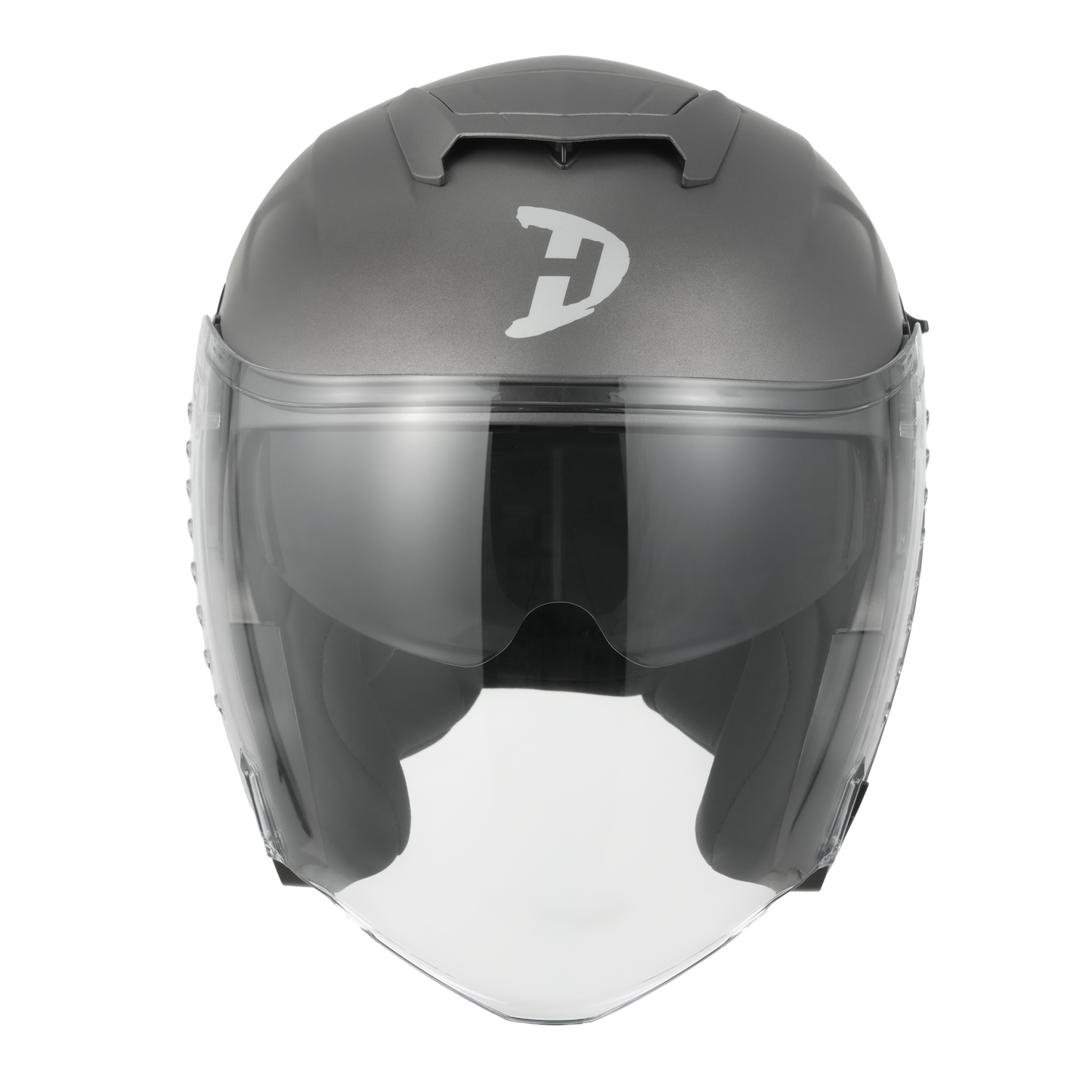 D.O.T. & ECE Daytona Spyder Jet- Gun Metal Grey Dull Metallic