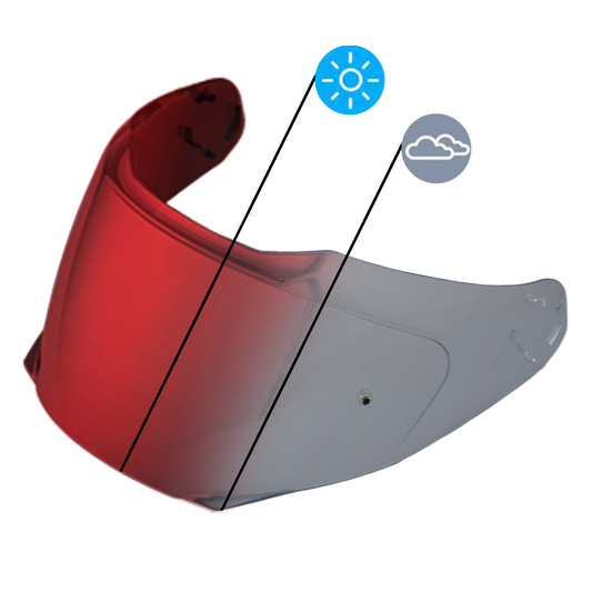 Color - Red - Glide Shield Outer- Photochromic Red