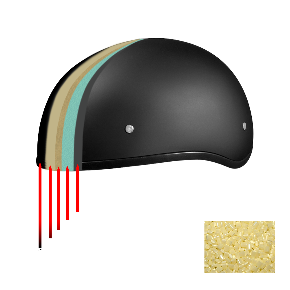 dot half shell motorcycle helmets Beanie Helmet Available in three different shell sizes Vintage German Motorcycle Half Helmet,
