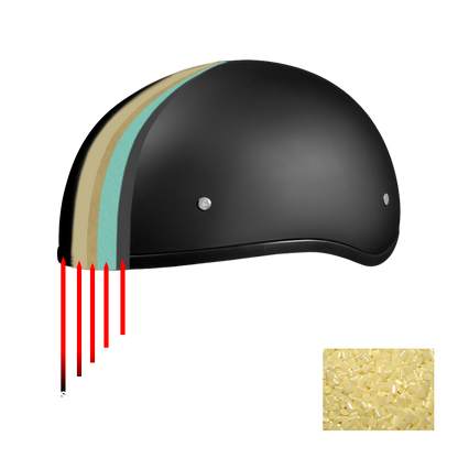 Color - Default - DOT Approved Daytona Motorcycle Half Face Helmet - Skull Cap Graphics for Men & Women, Scooters, ATVs, UTVs & Choppers - W/ Rockin' Reaper
