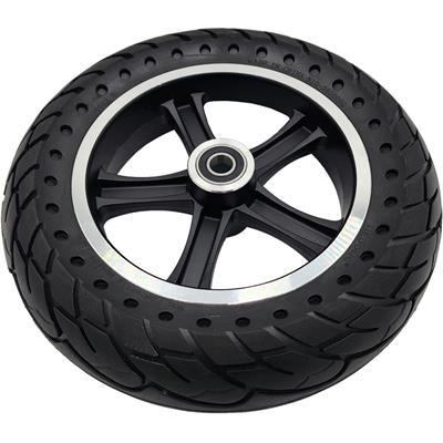 MotoTec 48v 700w Folding Trike Front Wheel Solid Tire
