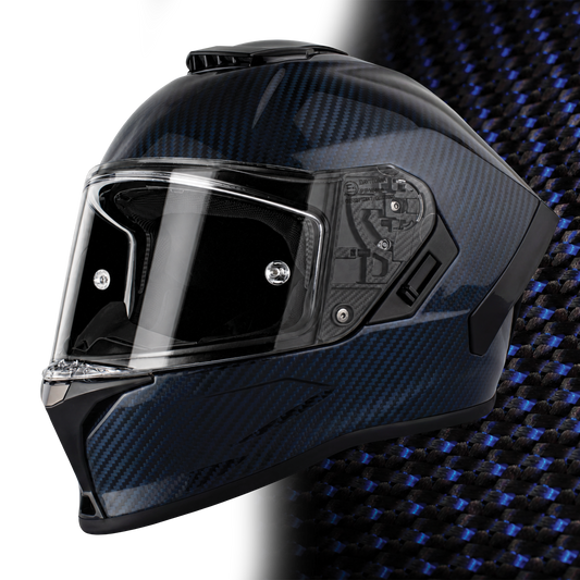 D.O.T. & ECE Daytona Viper- Blue Carbon Fiber