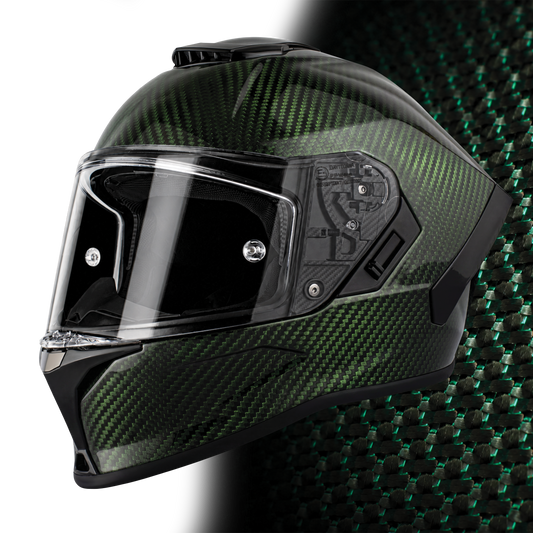 D.O.T. & ECE Daytona Viper- Green Carbon Fiber