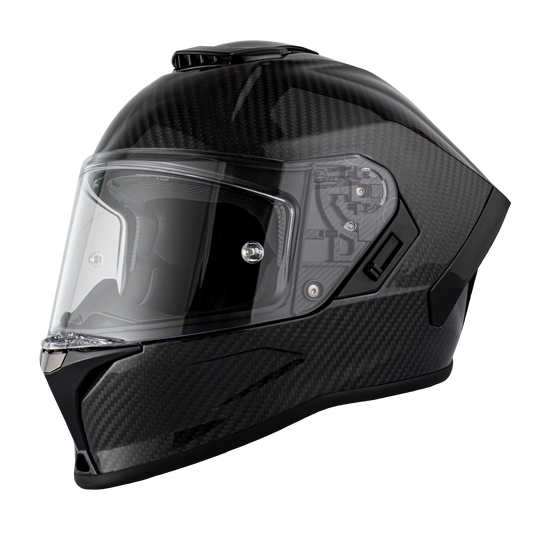 D.O.T. & ECE Daytona Viper- Grey Carbon Fiber