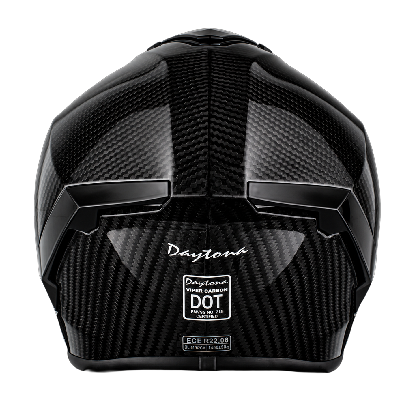 D.O.T. & ECE Daytona Viper- Grey Carbon Fiber