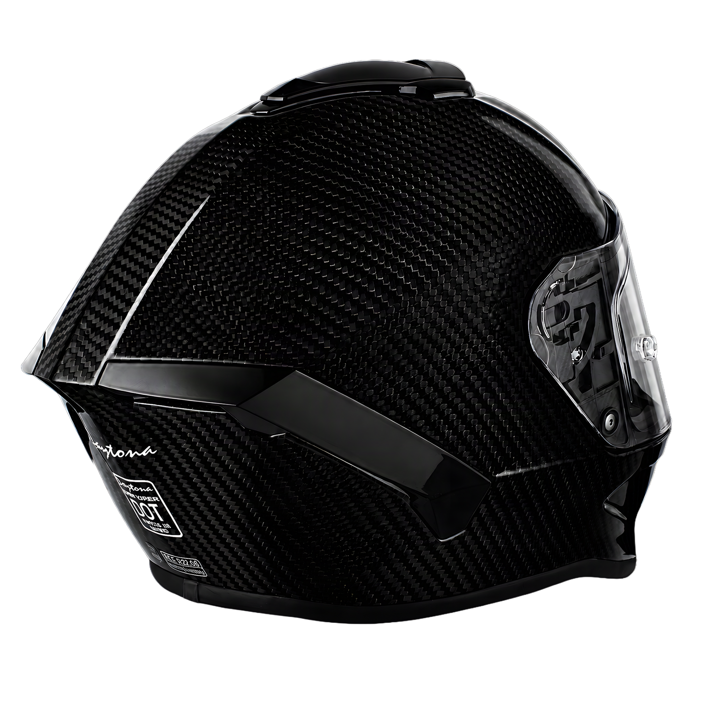 D.O.T. & ECE Daytona Viper- Grey Carbon Fiber