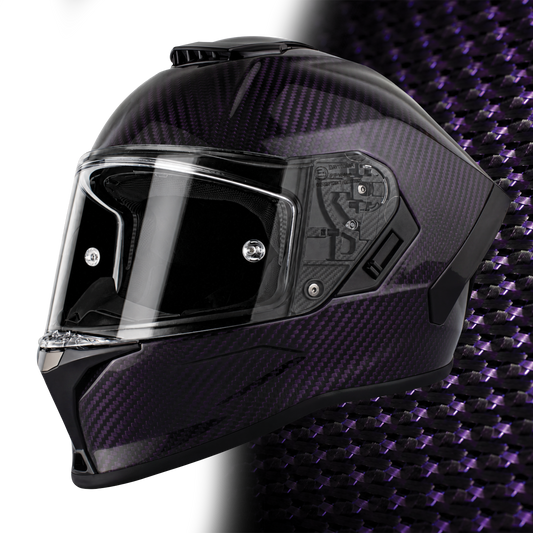 D.O.T. & ECE Daytona Viper- Purple Carbon Fiber