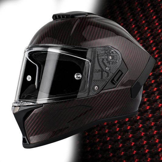 D.O.T. & ECE Daytona Viper- Red Carbon Fiber