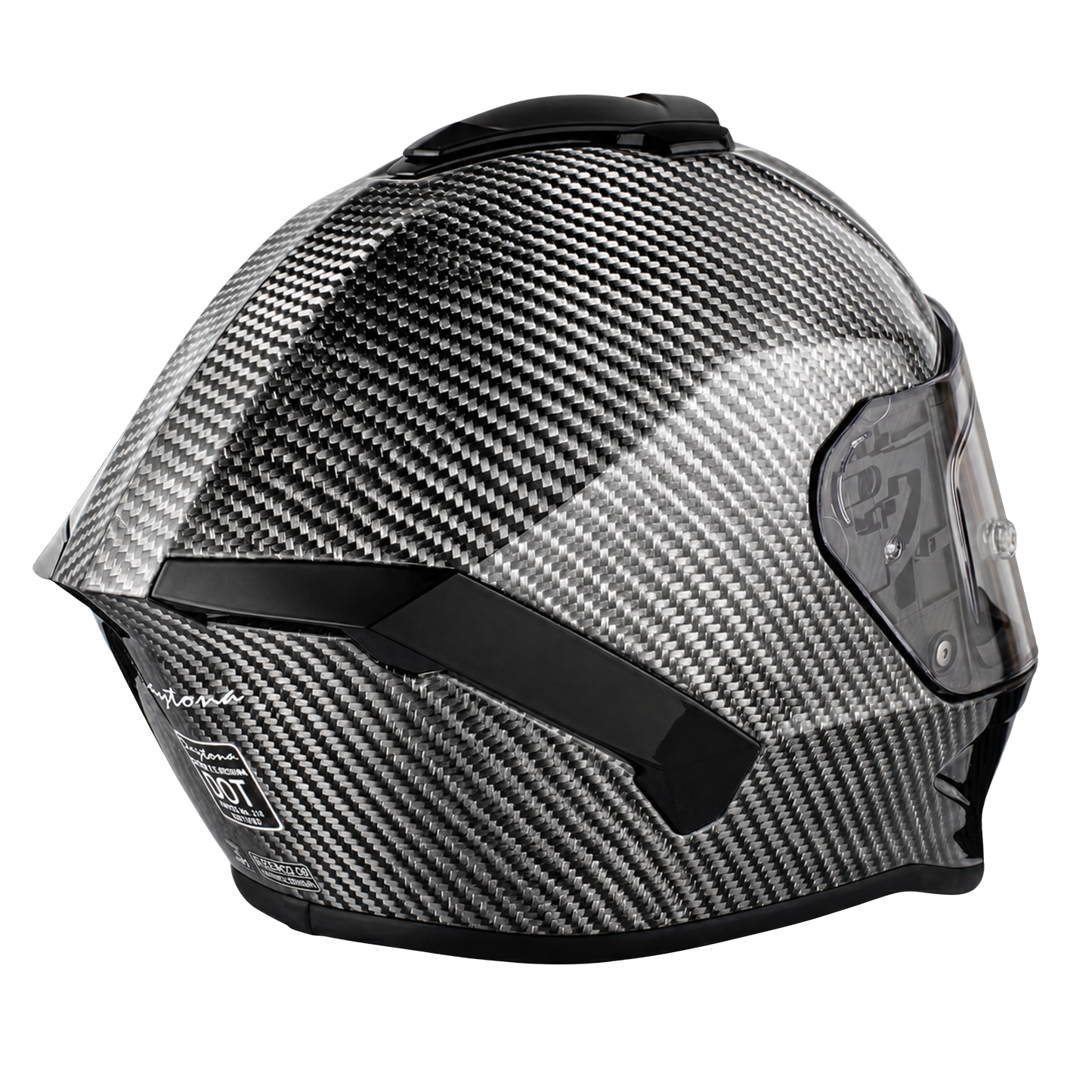 D.O.T. & ECE Daytona Viper- Silver Carbon Fiber