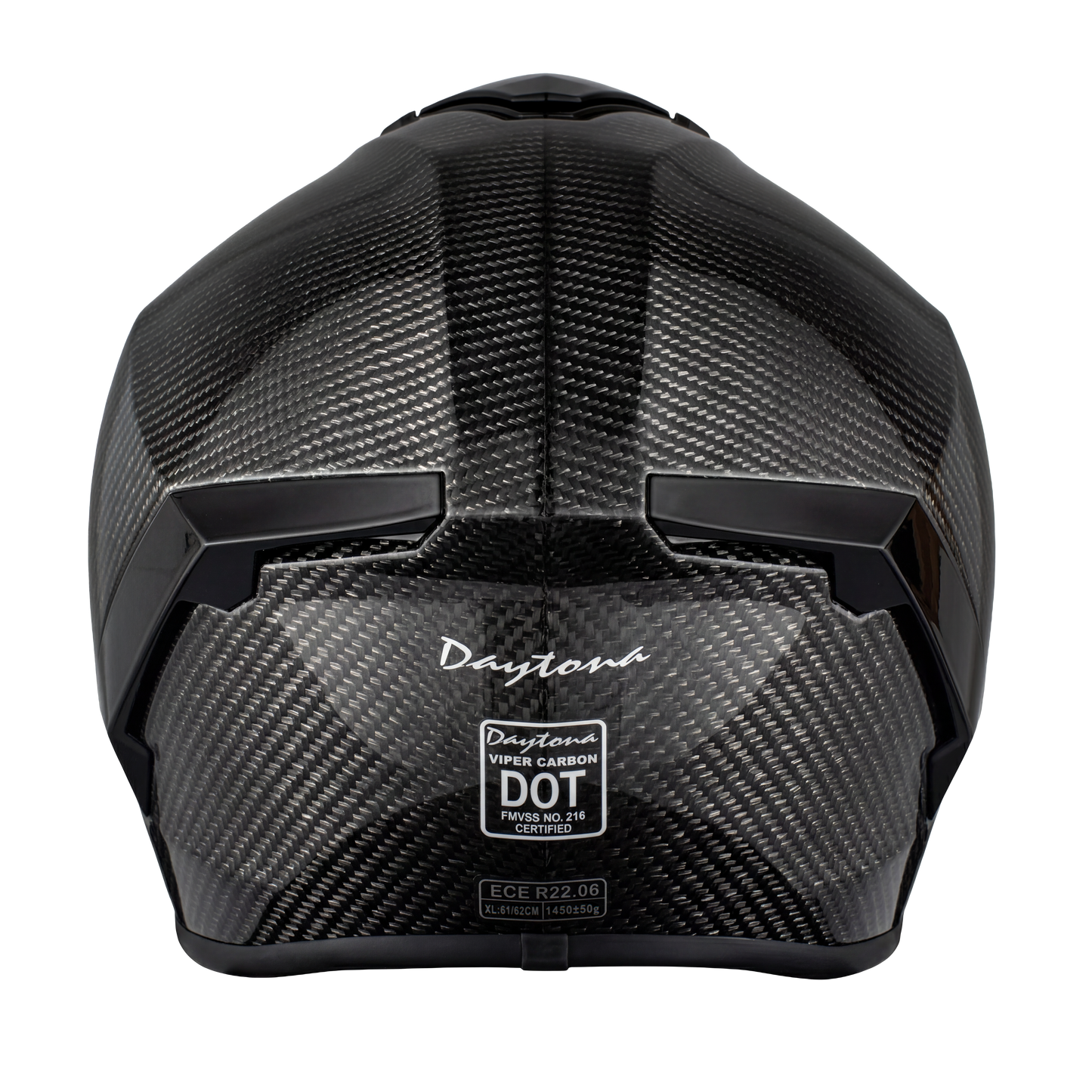 D.O.T. & ECE Daytona Viper- Silver Carbon Fiber